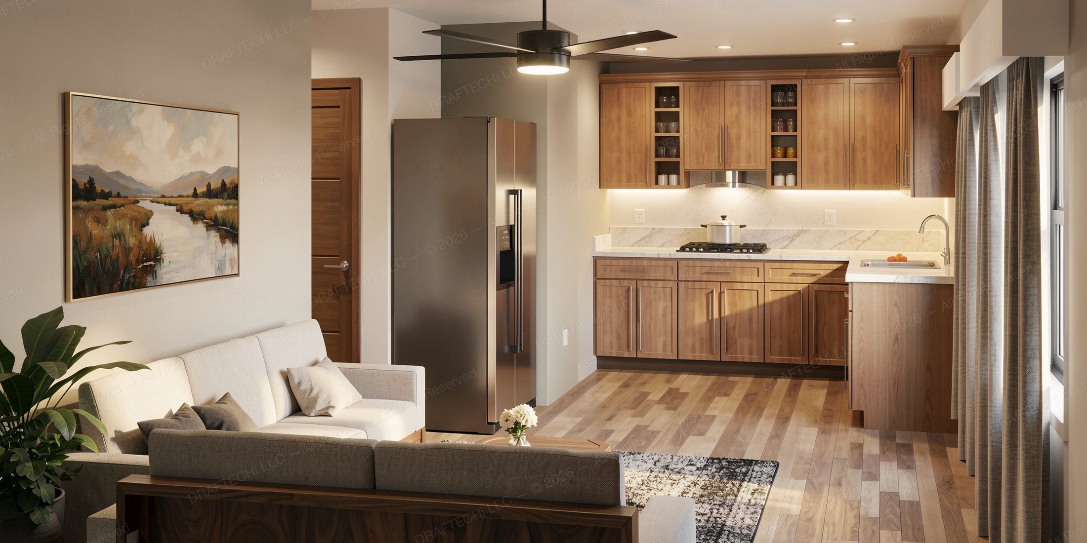 Draftechi ADU interior design