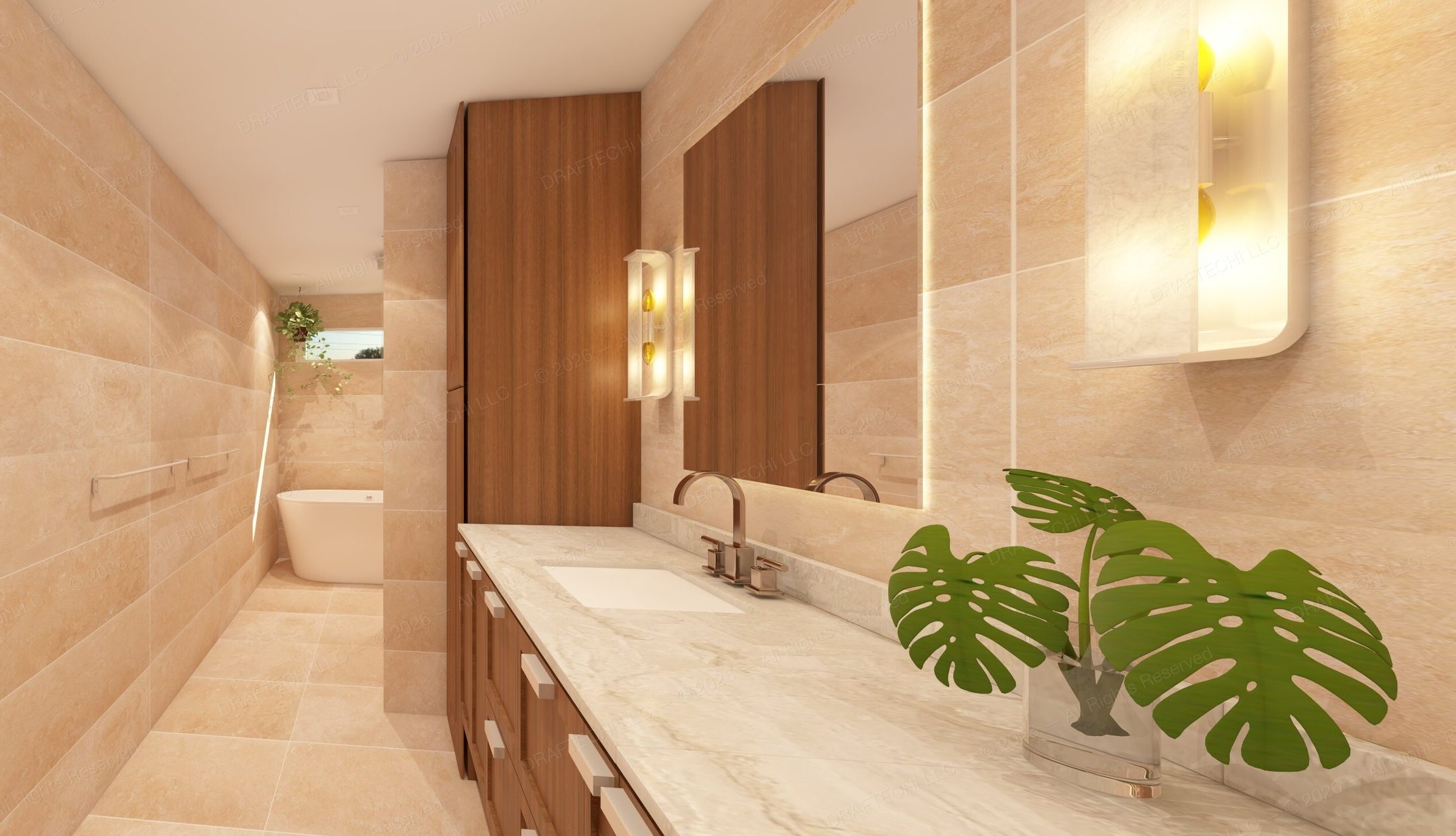 Bathroom Remodel with 3D Virtualization
