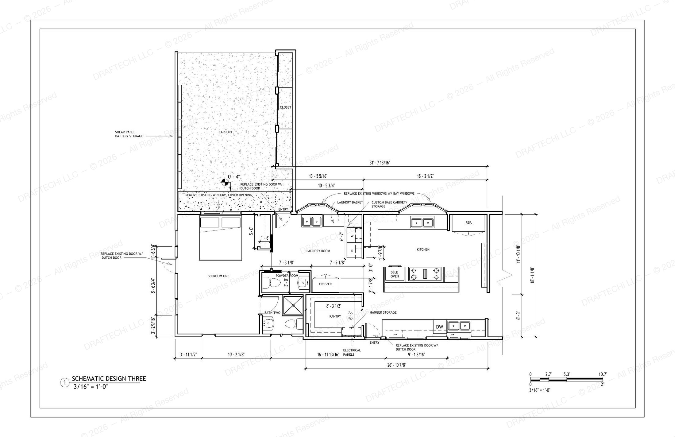 Design development and construction drawings